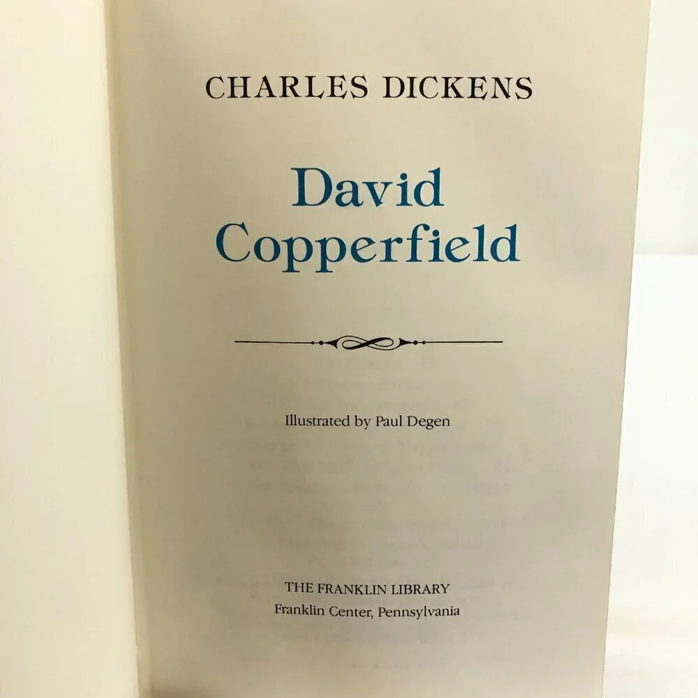 The Franklin Library David Copperfield Novel By Charles Dickens
